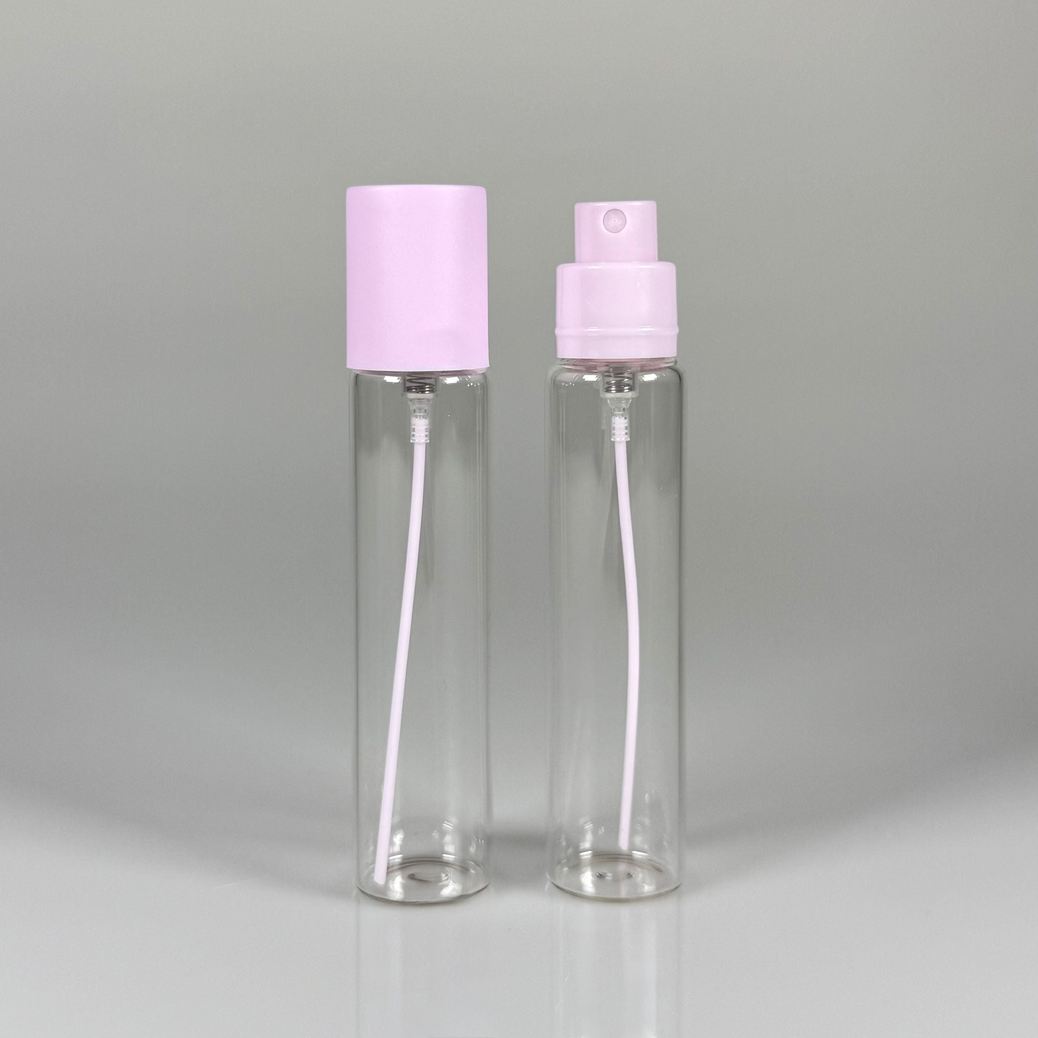 БУТИЛКА ЗА ПАРФЮМ 25 ML - 25 CC ОПАКОВКА ЗА ПАРФЮМ С ВЕНТИЛ (ОТВОР ЗА ДОСТАВКА) СТЪКЛЕНИ ШИШЕТА ЗА ПАРФЮМ - ЛИЛАВ СПРЕЙ + КОМПЛЕКТ КОМПЛЕКТ С КАПАЧКА
