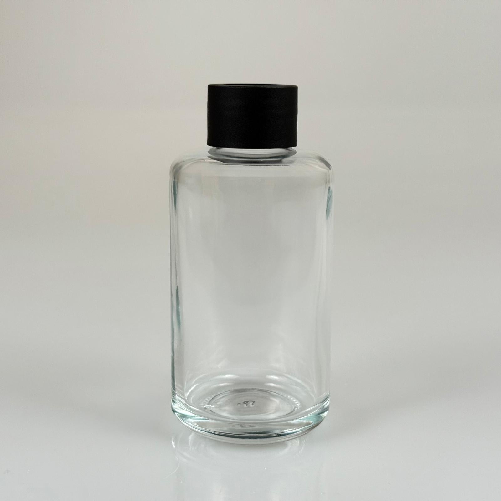 110 CC ЦИЛИНДЪР ДЪЛЪГ МОДЕЛ БАМБУК СТЪКЛО BAMBOO AIR FRESH БУТИЛКА - 110 ML BAMBOO AIR FRESH БУТИЛКА - ДИФУЗОР БУТИЛКА - СТЪКЛЕНА БУТИЛКА + ЧЕРНА КАПКА + СТОП