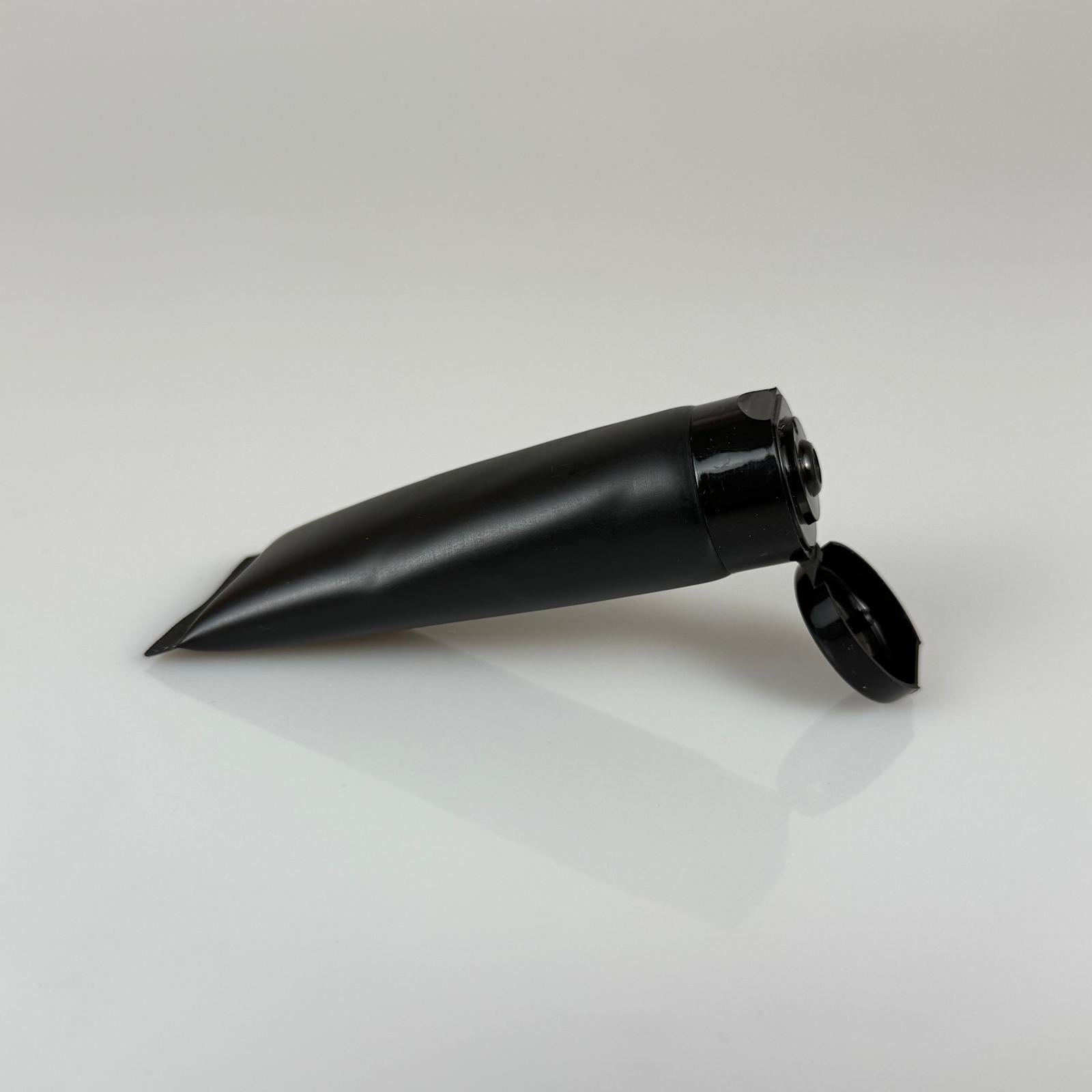 Черна козметична тубичка с флип-топ капачка 30мл - За крем мехлем lip gloss мед