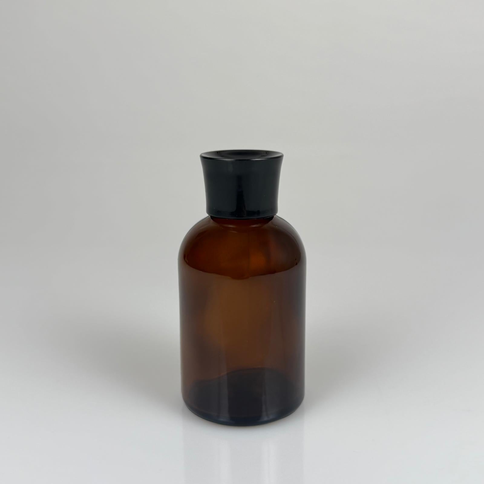 100 CC КЕХЛИБАРОВО СТЪКЛО БАМБУКОВА БУТИЛКА СВЕЖЕСТ - 100 ML БАМБУКОВА АРОМАТНА БУТИЛКА С СТИК - ДИФУЗОРНА БУТИЛКА - СТЪКЛЕНА БУТИЛКА + ЧЕРНА ЛУКСОЗНА КАПАЧКА + ЧЕРЕН СТОП
