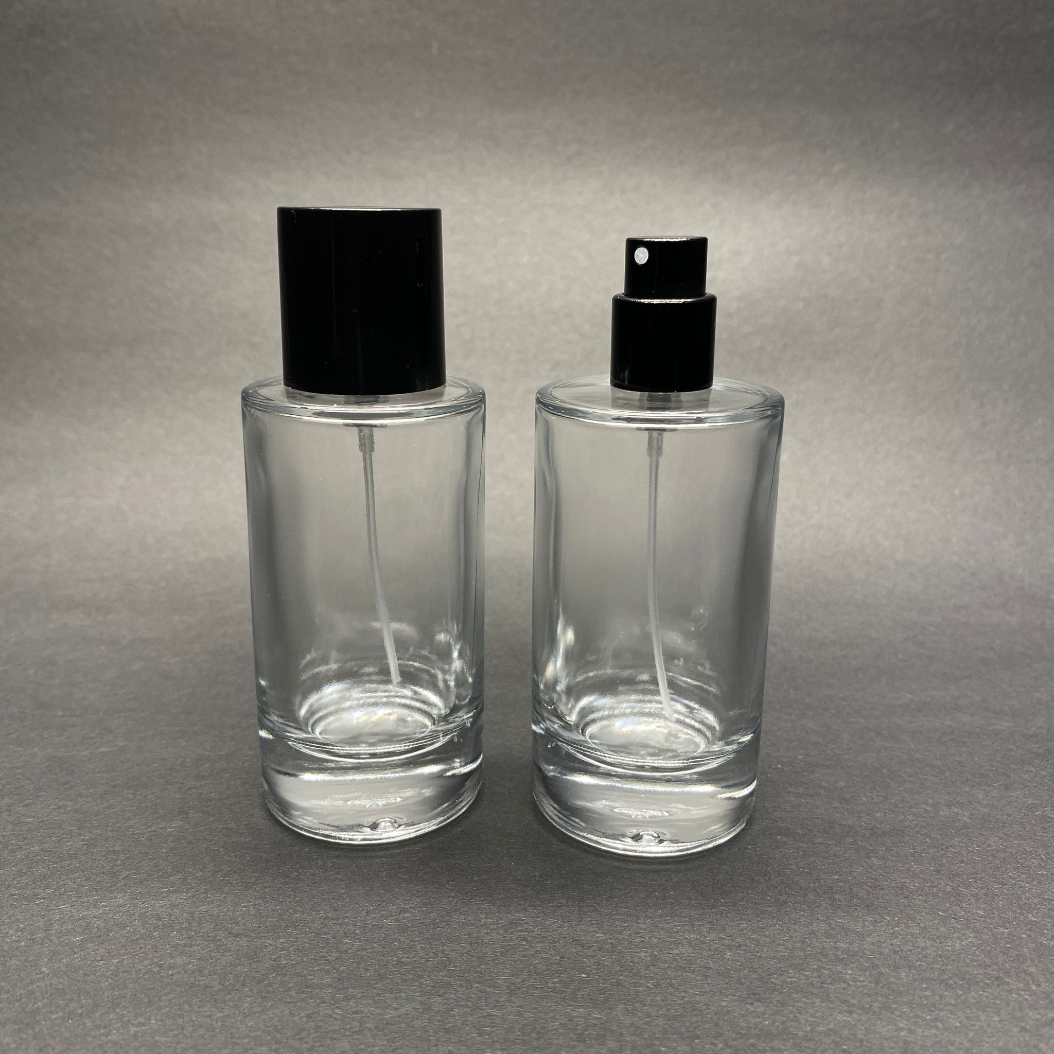 50 ML ЦИЛИНДРИЧЕН МОДЕЛ ЗА ПАРФЮМ MARS - ЧЕРЕН МЕТАЛЕН СПРЕЙ + ЧЕРНА КАПАЧКА (15 MM УСТИЕ, ЛЕСНО ЗАТВАРЯНЕ С Щракване)