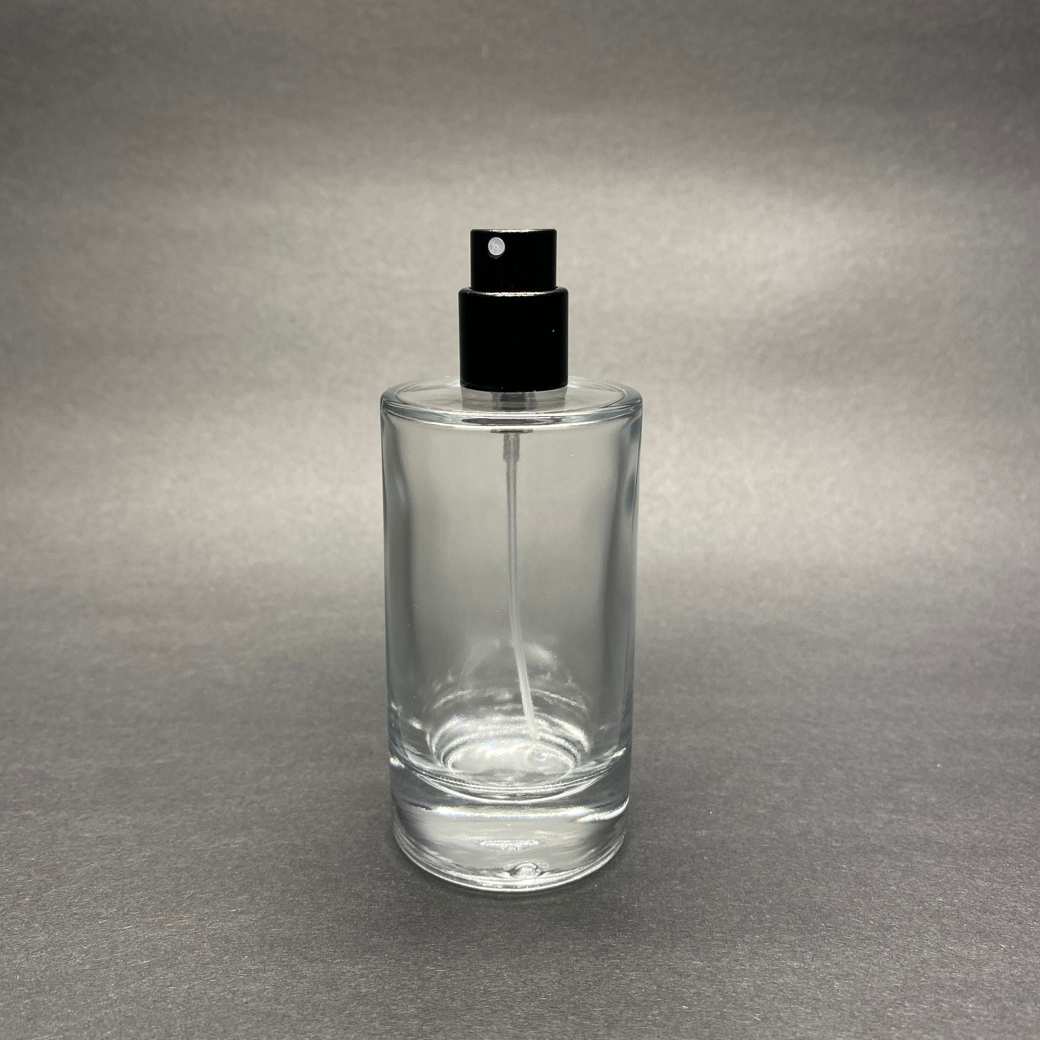 50 ML ЦИЛИНДРИЧЕН МОДЕЛ ЗА ПАРФЮМ MARS - ЧЕРЕН МЕТАЛЕН СПРЕЙ (15 MM УСТИЕ, ЛЕСНО ЗАТВАРЯНЕ С Щракване)