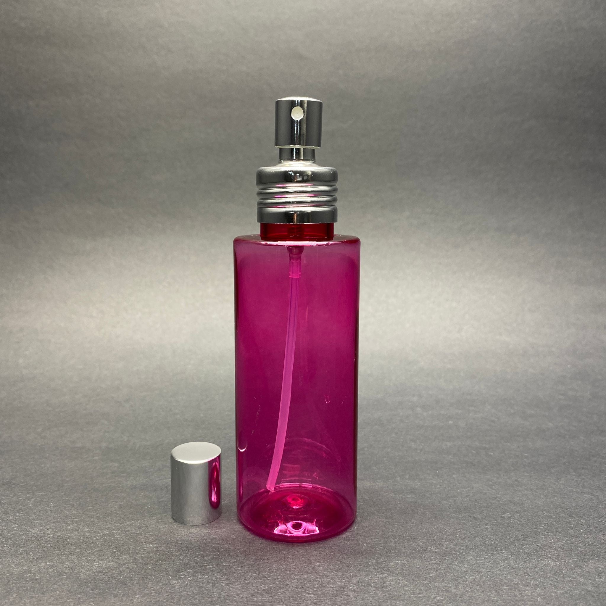 100 CC Pink Blunt Model Парфюм/Одеколон PET бутилка - Комплект метален спрей - 100 ml Луксозен спрей Парфюм/Одеколон Бутилка (капачка на винт, ръчно отваряне и затваряне)