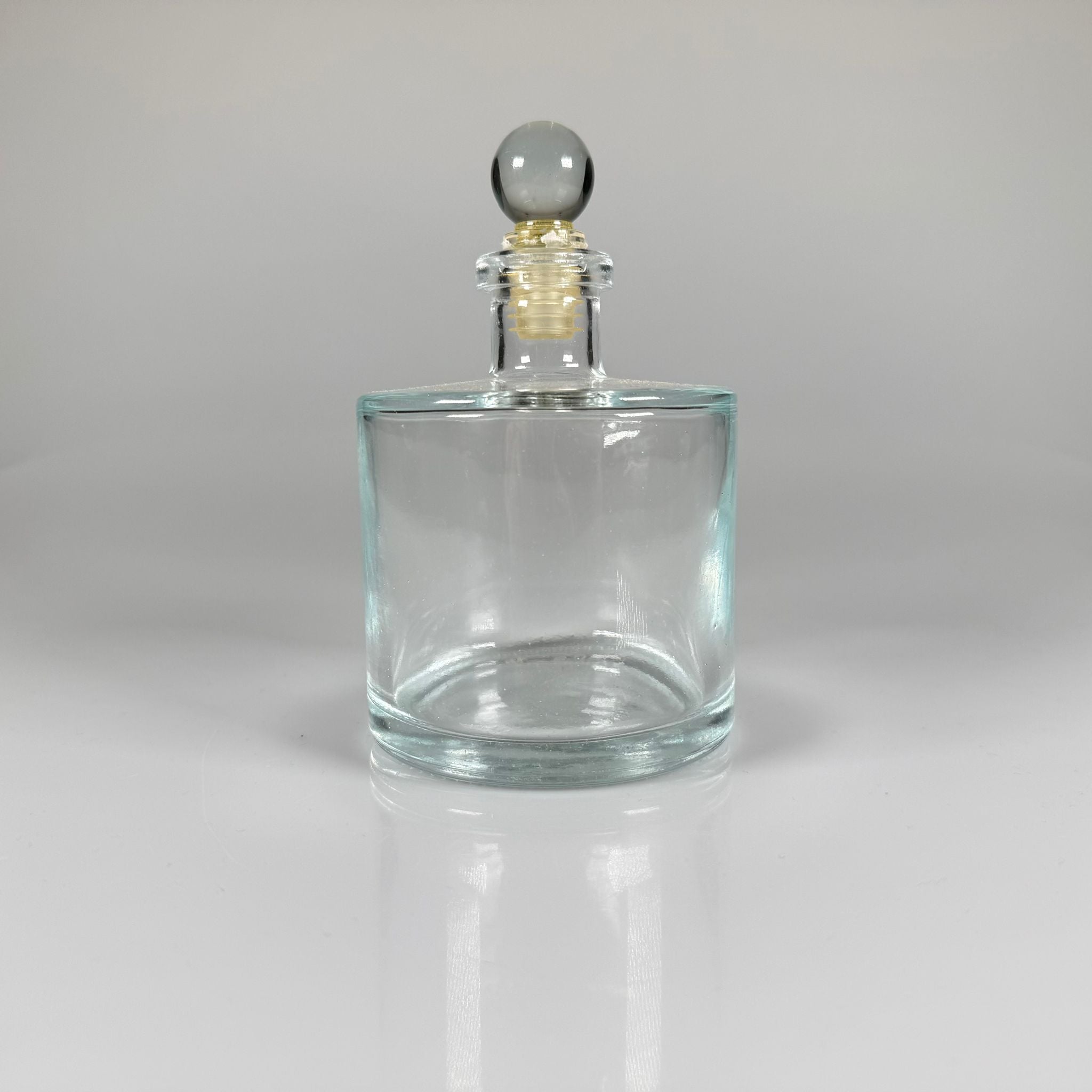 500 CC LUX ЦИЛИНДЪР СТЪКЛЕНА ОСНОВНА БУТИЛКА - 500 ML КРЪГЛА ЕСЕНЦИЯ - ПАРФЮМЕРНА БУТИЛКА - СТЪКЛЕН ГОРЕН КОМПЛЕКТ
