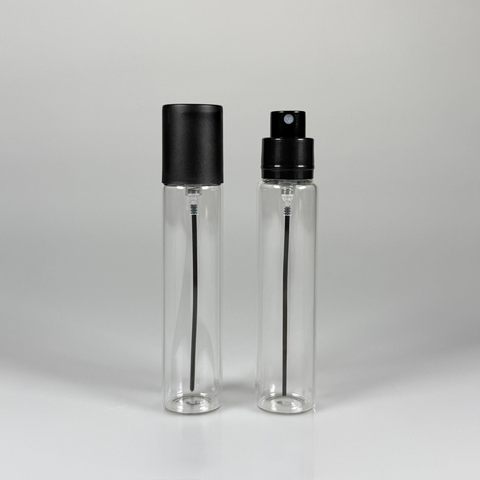 БУТИЛКА ЗА ПАРФЮМ 25 ML - 25 CC ОПАКОВКА ЗА ПАРФЮМ С ВЕНТИЛ (ОТВОР ЗА ДОСТАВКА) СТЪКЛЕНИ ФЛАШИНИ ЗА ПАРФЮМ - ЧЕРЕН СПРЕЙ + КОМПЛЕКТ КОМПЛЕКТ С КАПАЧКА